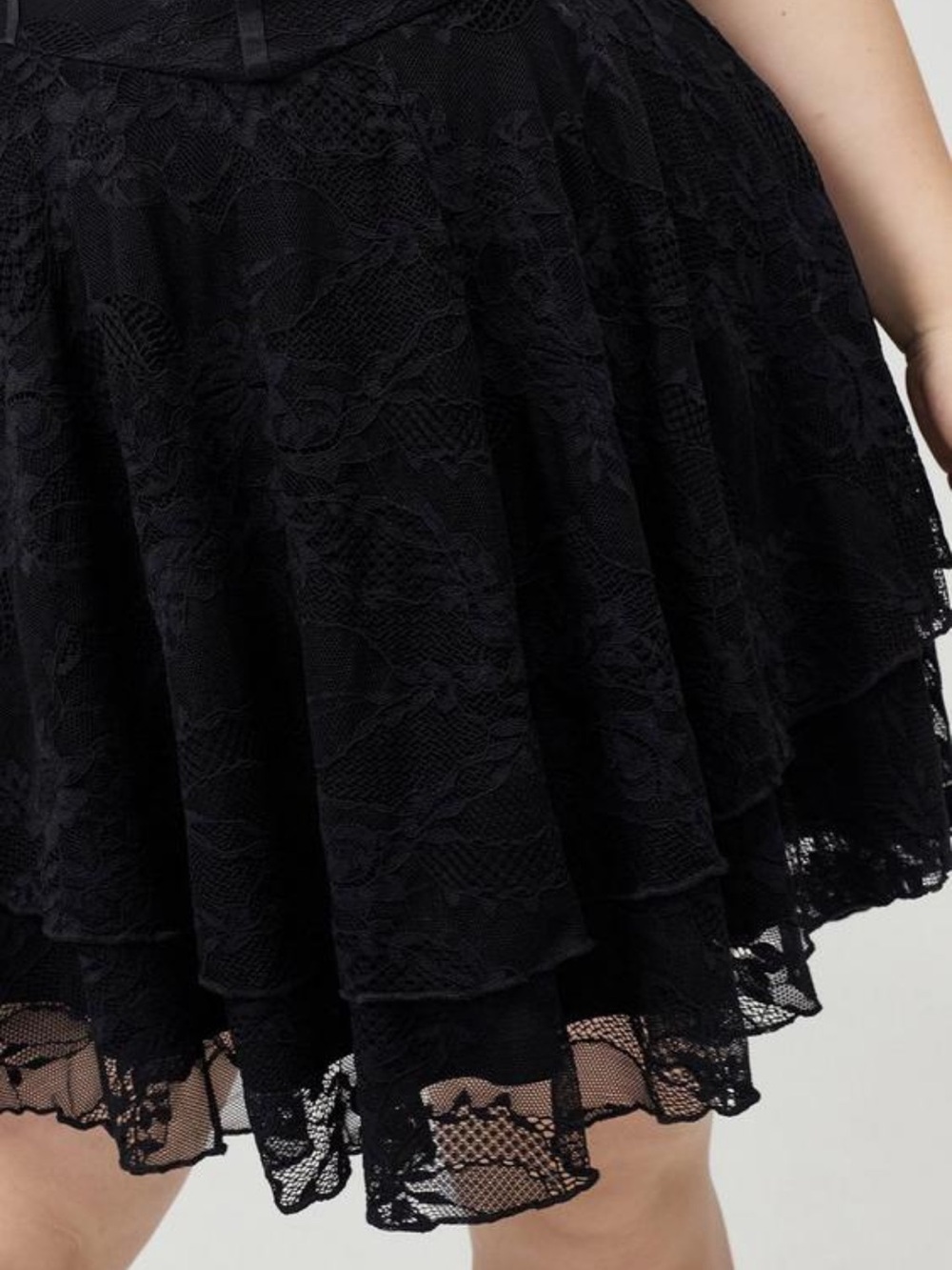 NWT Torrid Black Corset Mini Dress - Picture 6 of 8